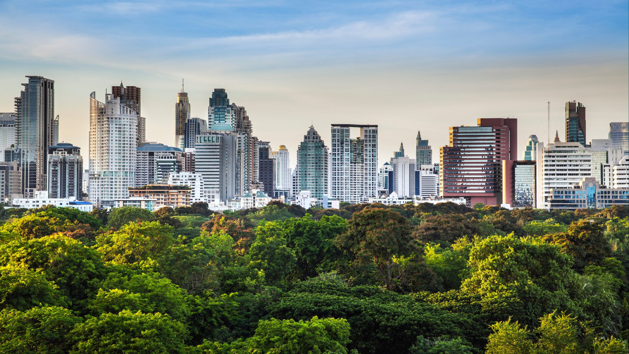 Thailand Net Zero 2026 Strategy Map ข Thailand CBD aerie view